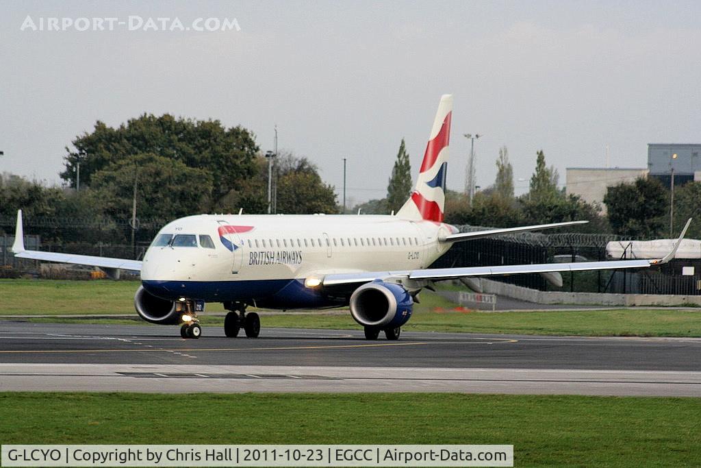 G-LCYO, 2011 Embraer 190SR (ERJ-190-100SR) C/N 19000430, BA CityFlyer