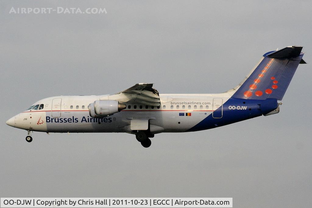 OO-DJW, 1996 British Aerospace Avro 146-RJ85 C/N E.2296, Brussels Airlines