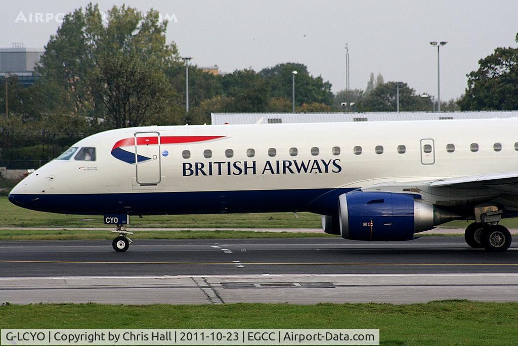 G-LCYO, 2011 Embraer 190SR (ERJ-190-100SR) C/N 19000430, BA CityFlyer