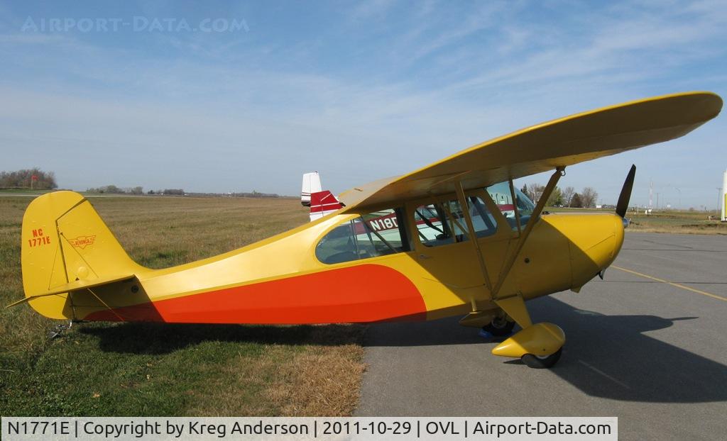 N1771E, 1946 Aeronca 7AC Champion C/N 7AC-5338, Aeronca 7AC Champ on the ramp in Olivia, MN.