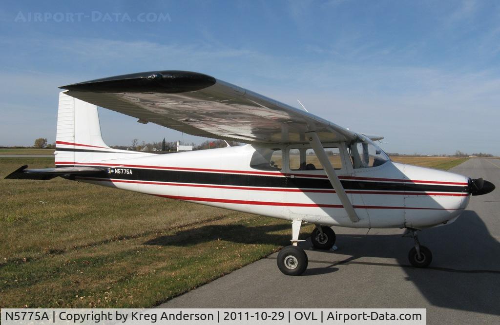 N5775A, 1956 Cessna 172 C/N 28375, Cessna 172 Skyhawk on the ramp in Olivia, MN.
