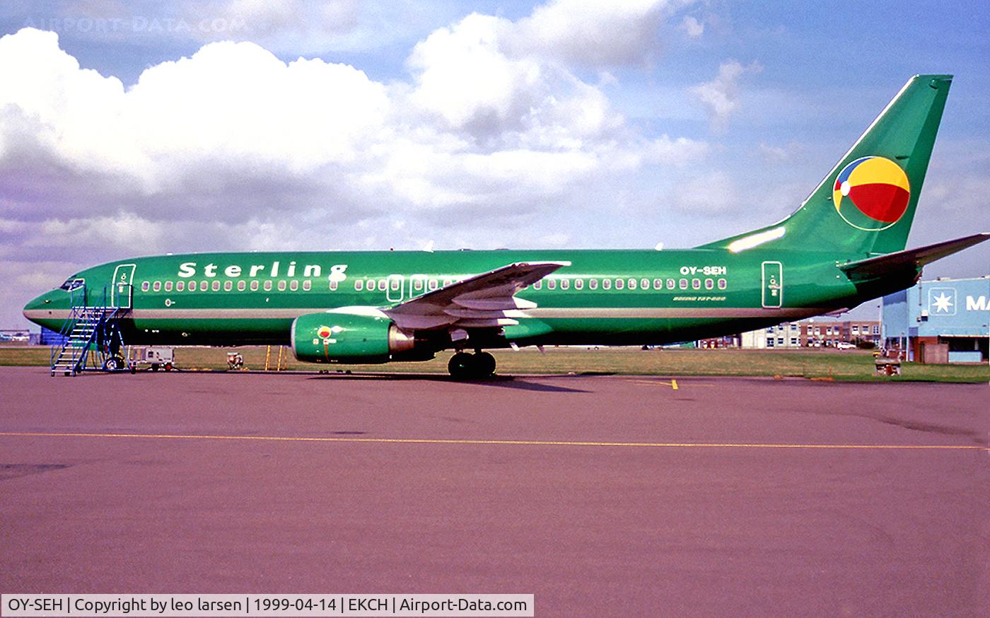 OY-SEH, 1999 Boeing 737-85H C/N 29444, CPH Kastrup Copenhagen 14.4.99