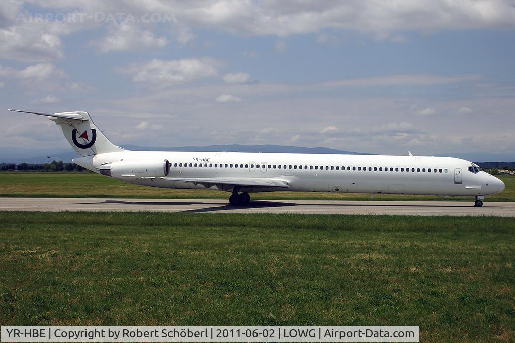 YR-HBE, 1986 McDonnell Douglas MD-83 (DC-9-83) C/N 49396, YR-HBE