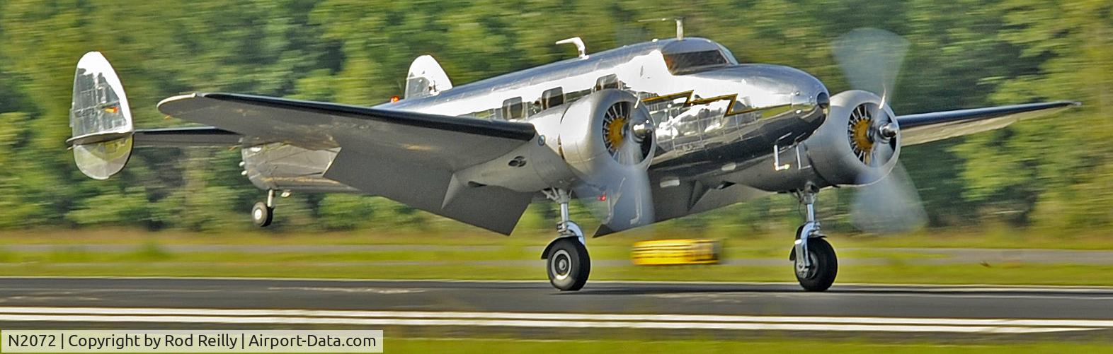 N2072, 1936 Lockheed 12A Electra Junior C/N 1208, Return from AV 2011