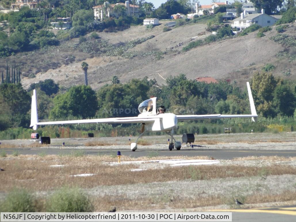 N56JF, 1997 Rutan Long-EZ C/N 53, Taxiing on taxiway Sierra towards 26L