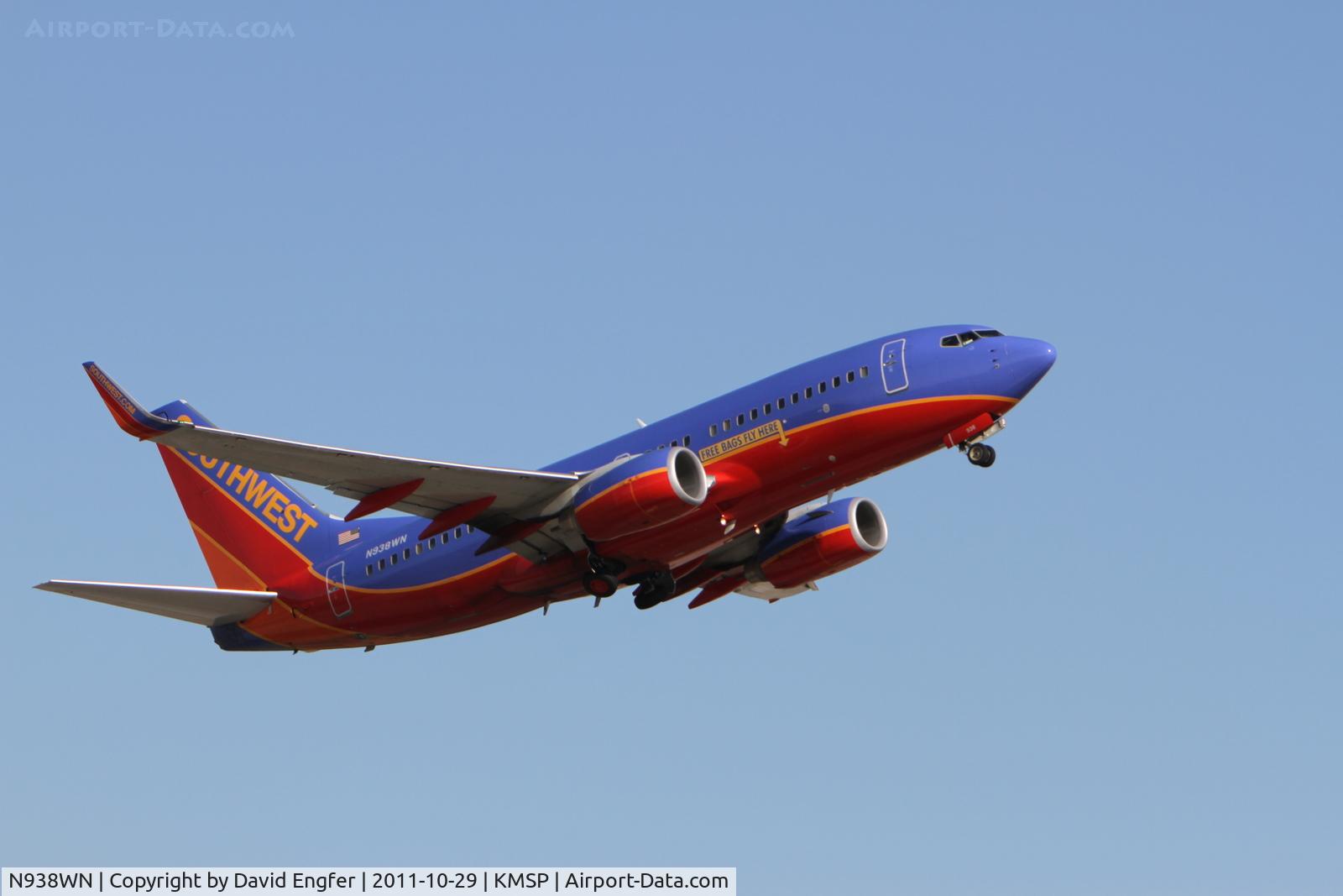 N938WN, 2009 Boeing 737-7H4 C/N 36645, 35 @ KMSP