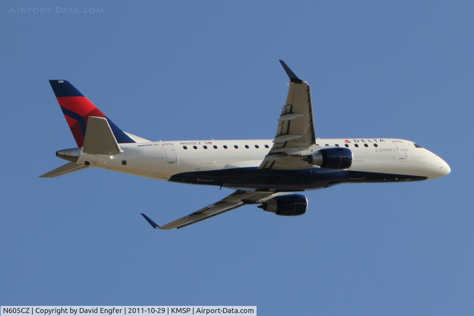 N605CZ, 2007 Embraer 175LR (ERJ-170-200LR) C/N 17000186, 35 @ KMSP