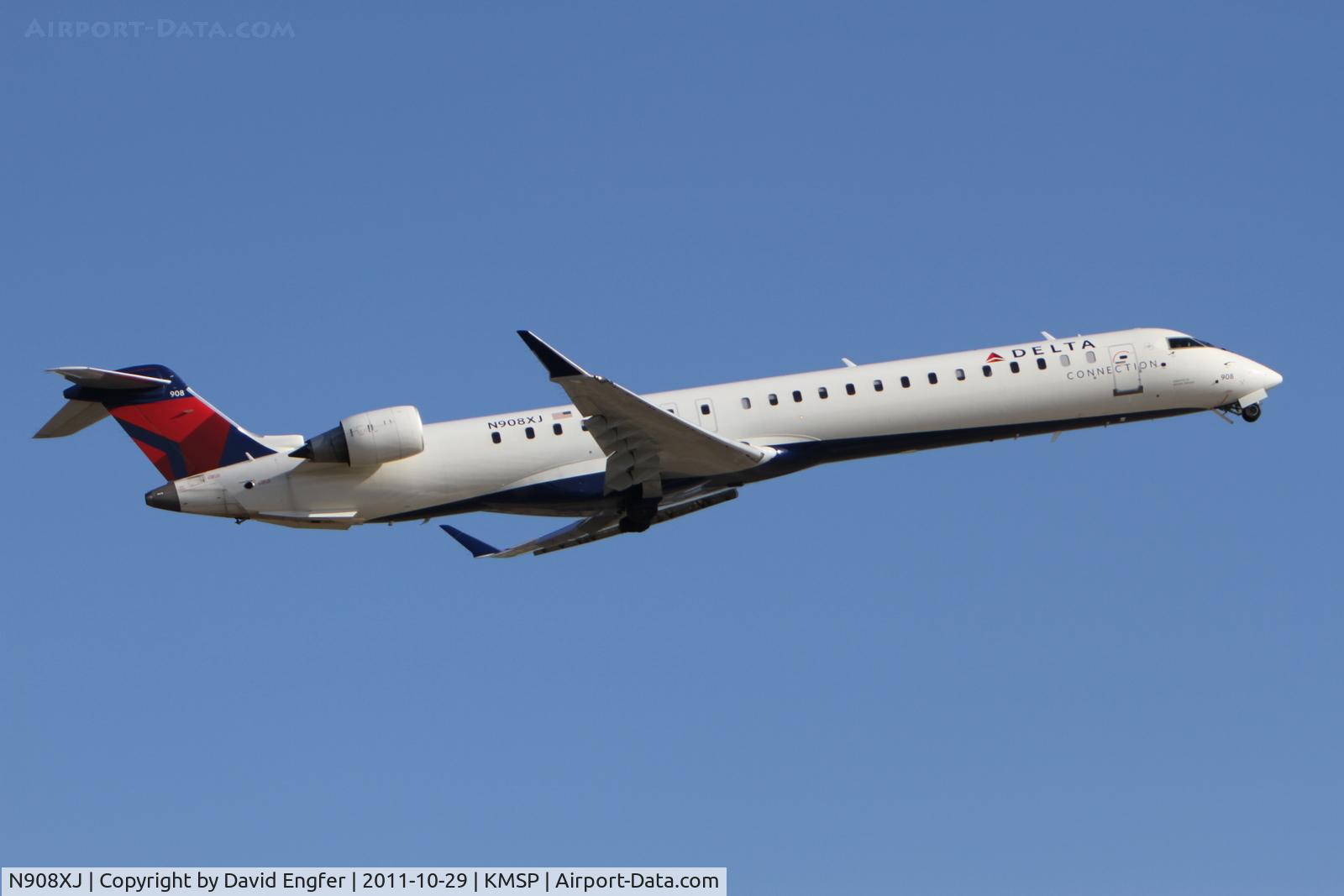 N908XJ, 2007 Bombardier CRJ-900ER (CL-600-2D24) C/N 15140, 35 @ KMSP