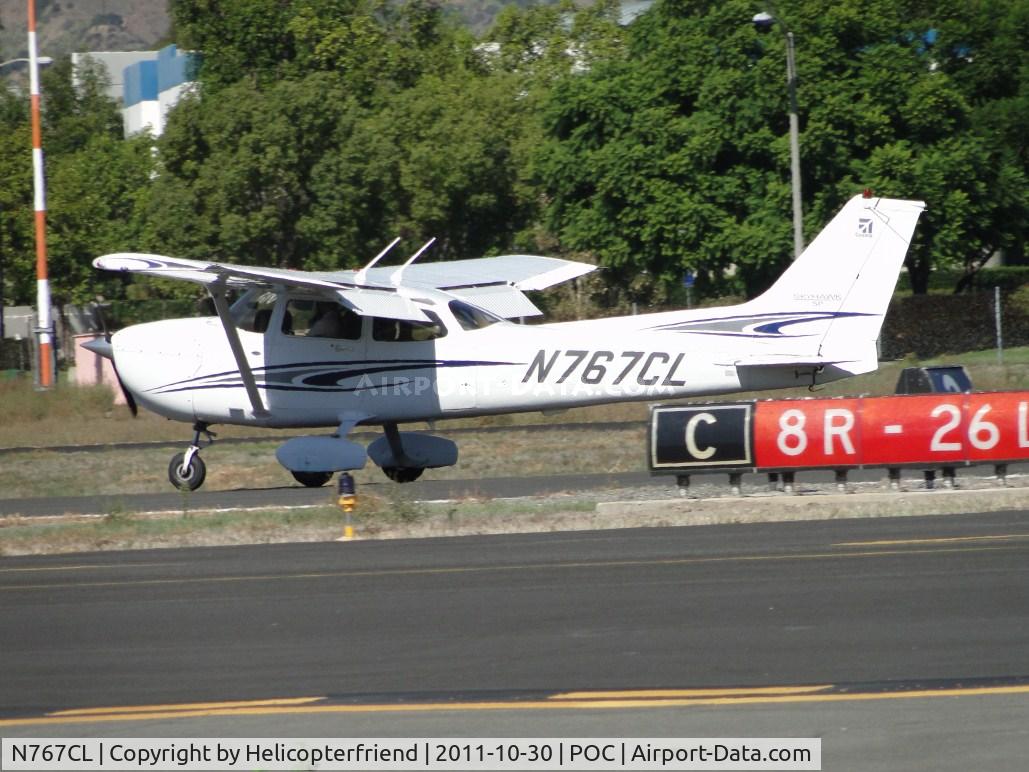 N767CL, 2005 Cessna 172S C/N 172S9987, Rolling out after landing on 26L