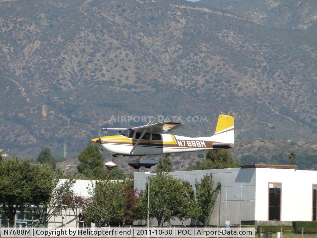 N7688M, 1959 Cessna 175 Skylark C/N 55988, Passing taxiway Cocco