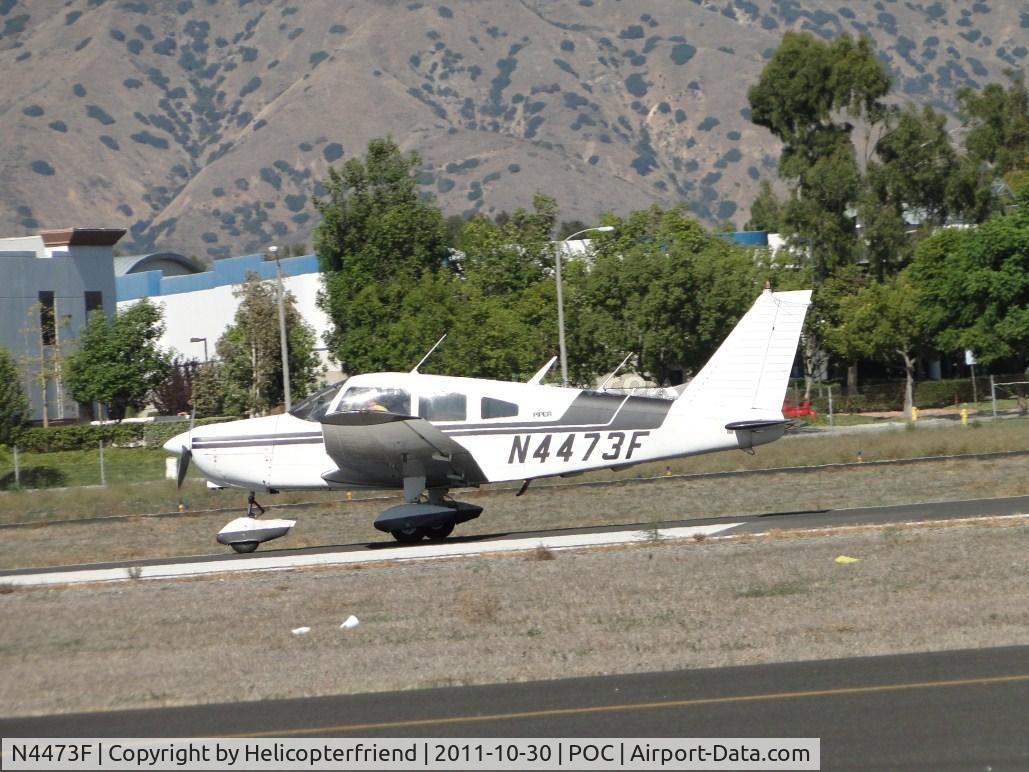 N4473F, 1976 Piper PA-28-151 C/N 28-7715035, Landing on 26L