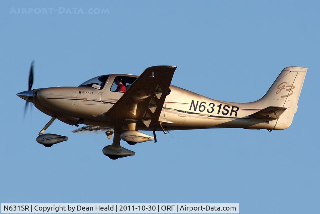 N631SR, 2007 Cirrus SR22 C/N 2442, Tactical Air LLC's 2007 Cirrus SR22 N631SR climbing out from RWY 5 en route to Washington Dulles Int'l (KIAD).