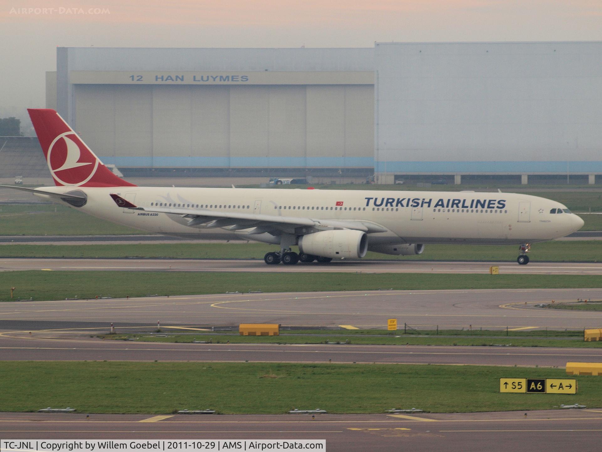 TC-JNL, 2010 Airbus A330-343X C/N 1204, Taxi to the runway24 on Schiphol Airport