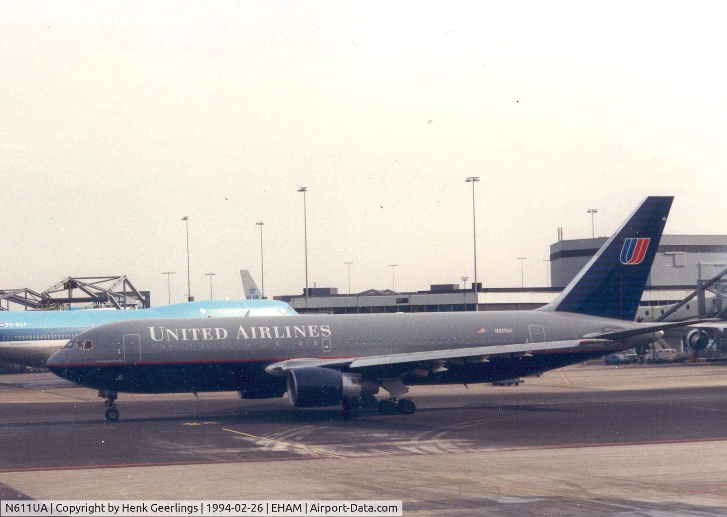 N611UA, 1982 Boeing 767-222 C/N 21872, United Airlines