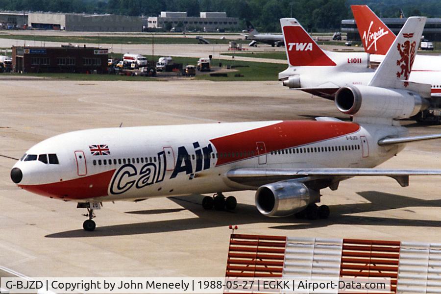 G-BJZD, 1979 McDonnell Douglas DC-10-10 C/N 46970, Taxiing to the gate