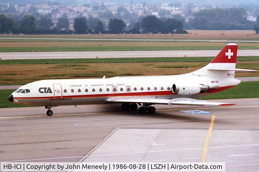 HB-ICI, 1969 Sud Aviation SE-210 Caravelle 10R C/N 250, Taxiing in