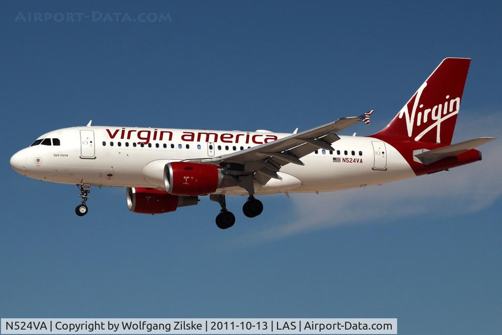 N524VA, 2007 Airbus A319-112 C/N 3204, visitor