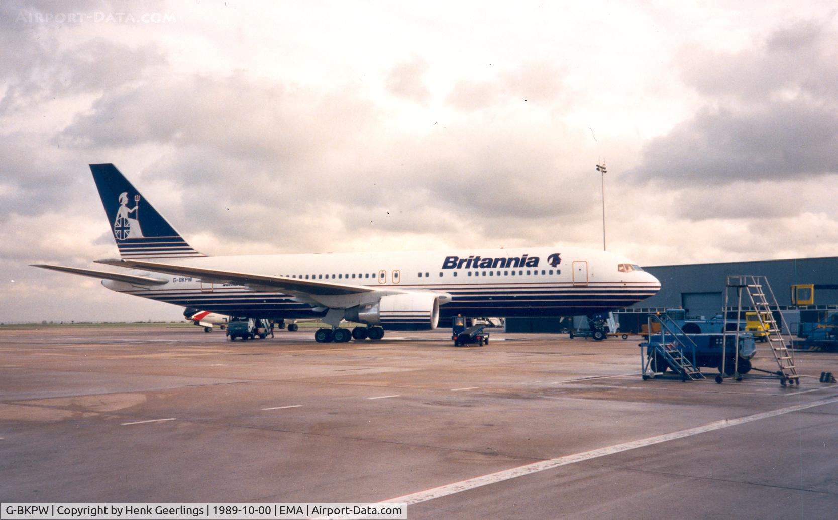 G-BKPW, 1983 Boeing 767-204 C/N 22980, Britannia