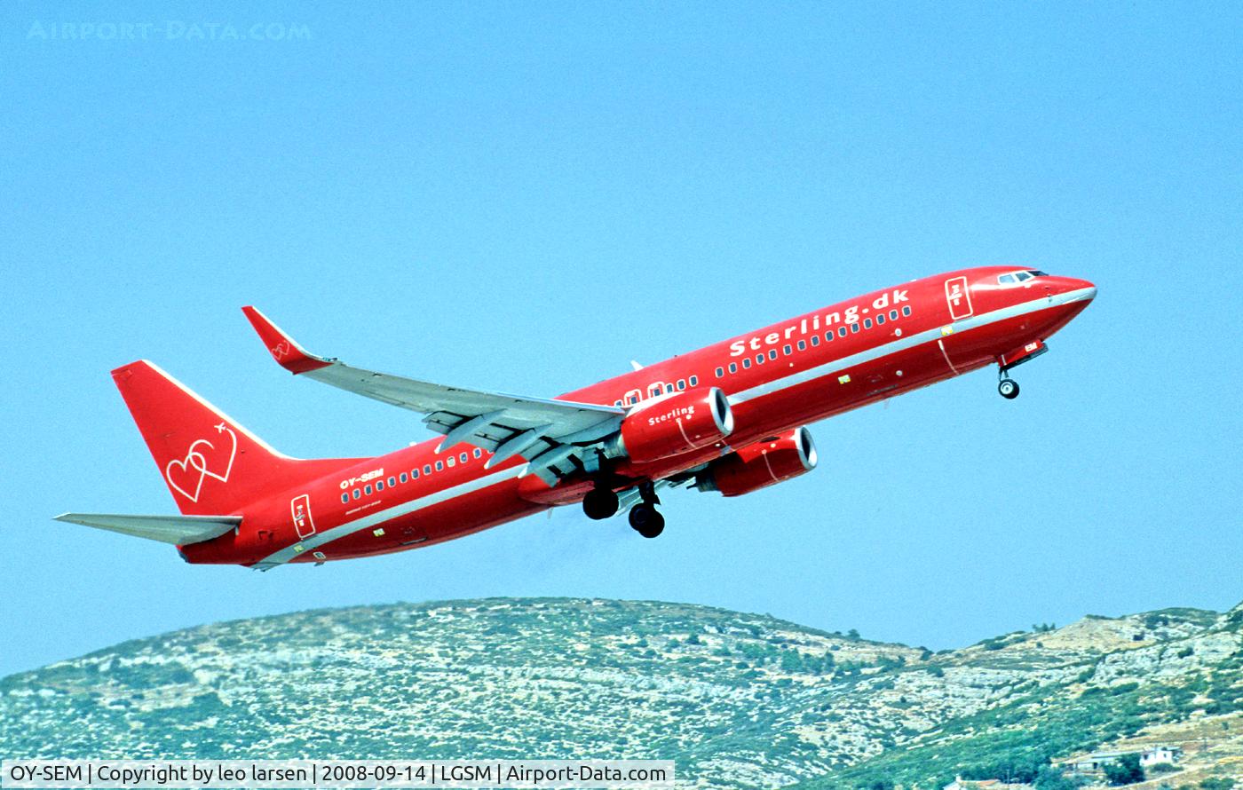 OY-SEM, 2004 Boeing 737-8BK C/N 33019, SMI Samos Greece 14.9.08