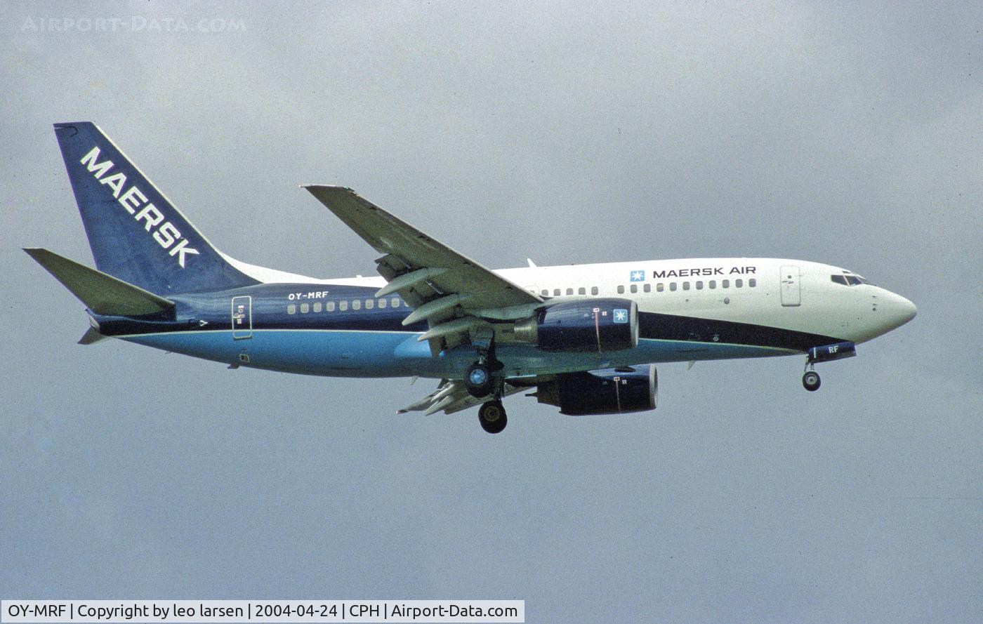 OY-MRF, 1999 Boeing 737-7L9 C/N 28009, App to  R-04L CPH Kastrup 24.4.04 Maersk Air.