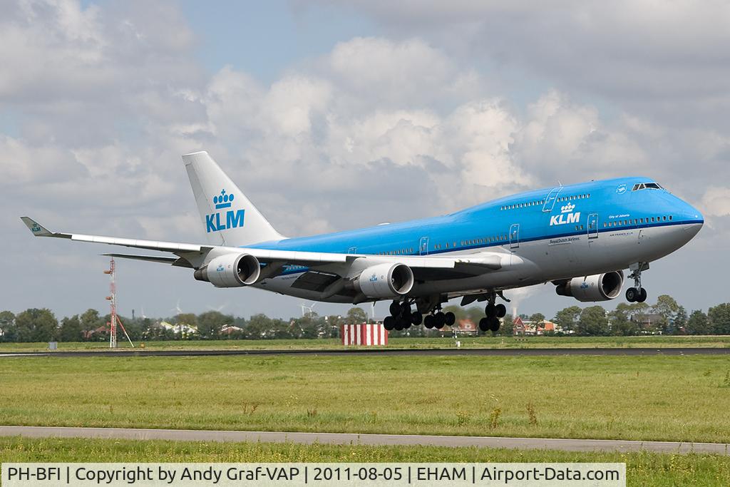 PH-BFI, 1991 Boeing 747-406BC C/N 25086, KLM 747-400