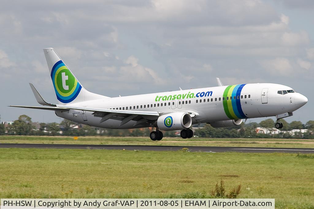 PH-HSW, 2009 Boeing 737-8K2 C/N 37160, Transavia 737-800