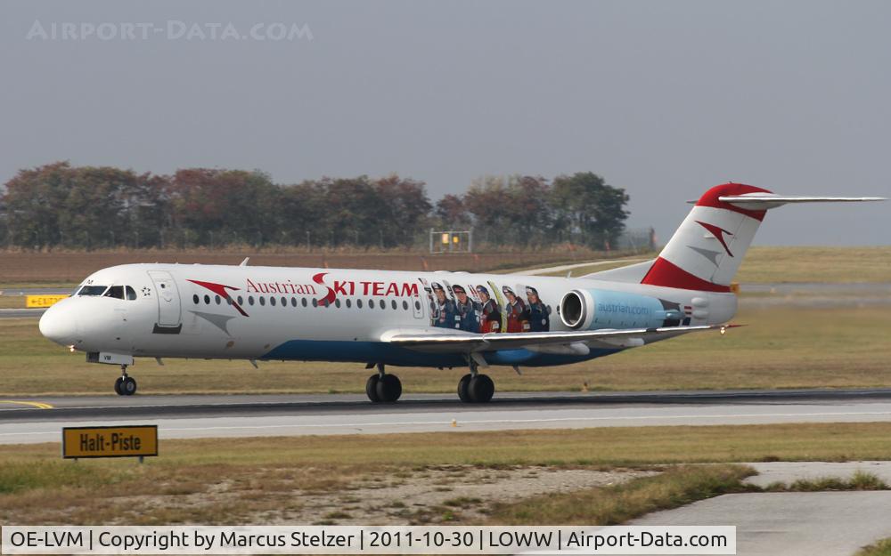 OE-LVM, 1991 Fokker F100 (F-28-0100) C/N 11361, Austrian Fokker 100 Austrian Ski Team