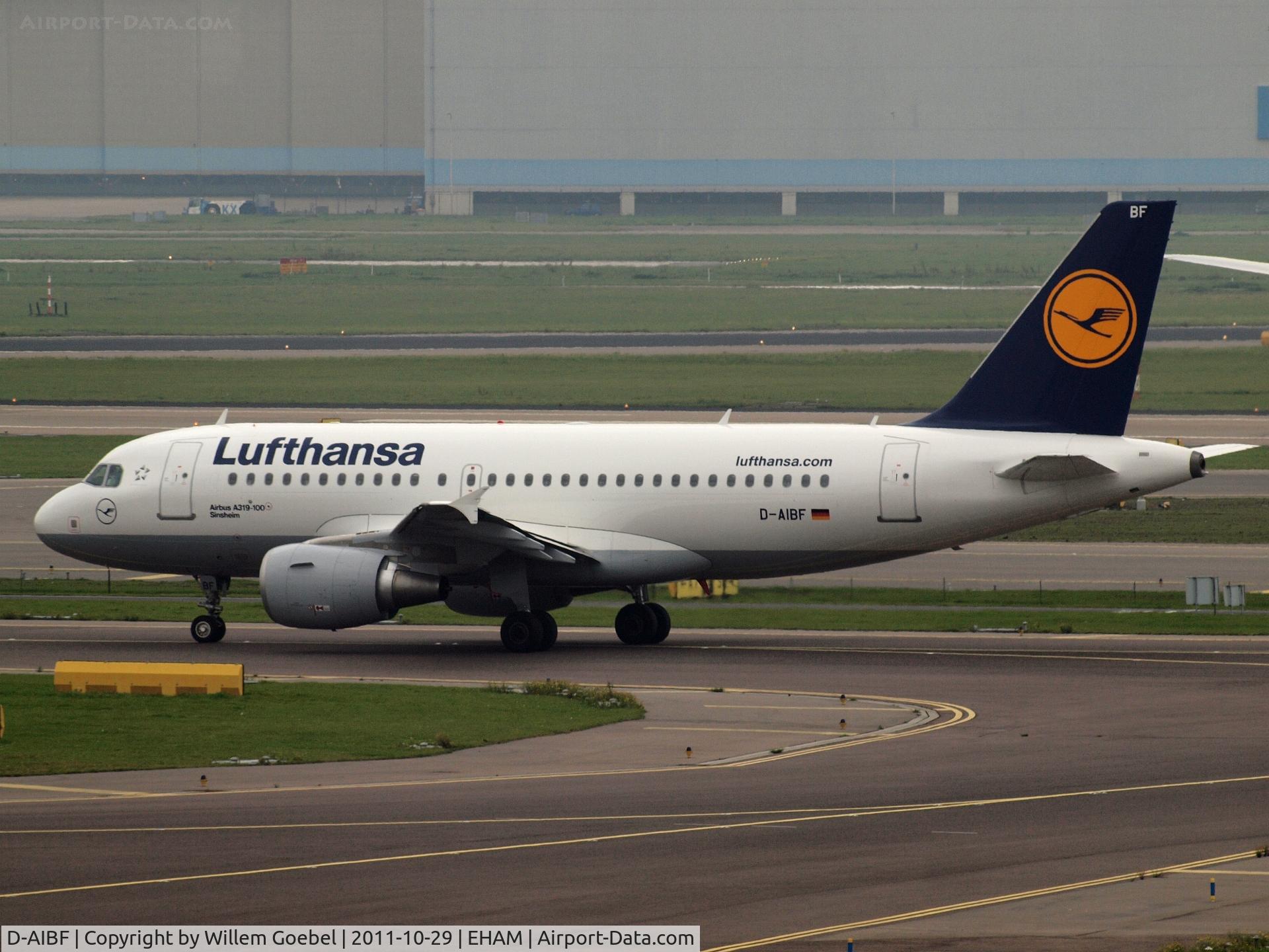 D-AIBF, 1979 Airbus A300B4-203 C/N 77, Taxi to the runway24 on Schiphol Airport