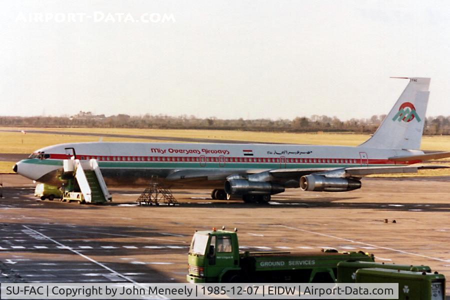 SU-FAC, 1968 Boeing 707-323C C/N 20087, Taken from the end of the Link building.