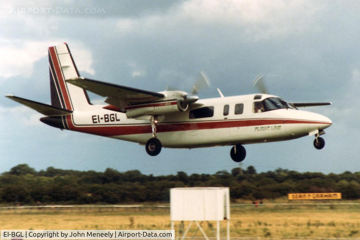 EI-BGL, 1977 Rockwell Commander 690B C/N 11507, At the Fairyhouse Racecourse Air Show - Aug. 1980