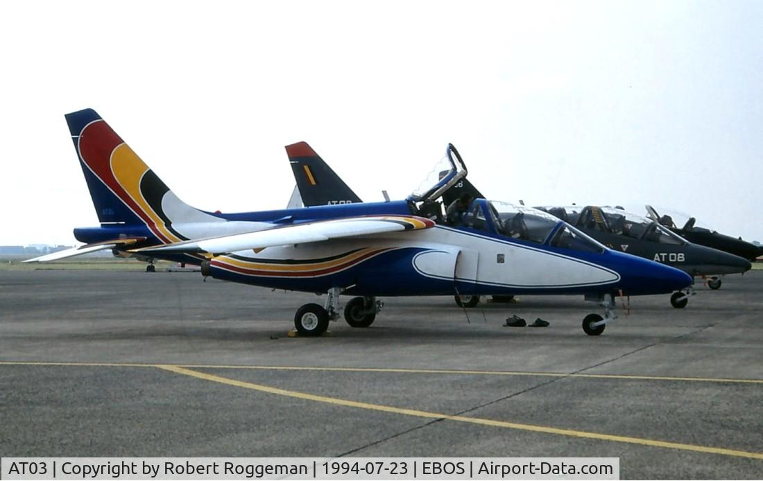 AT03, Dassault-Dornier Alpha Jet 1B C/N B03/1015, Demo.Same colors as AT25.