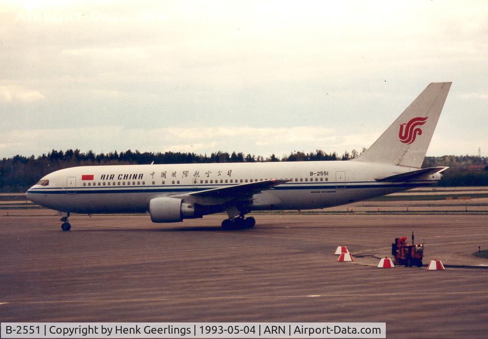 B-2551, 1985 Boeing 767-2J6/ER C/N 23307, Air China