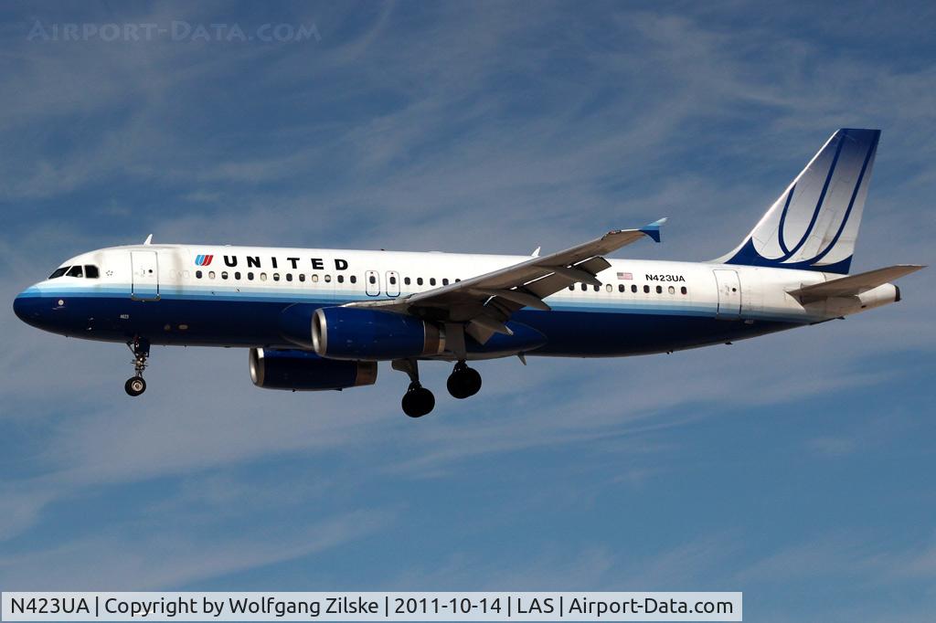 N423UA, 1995 Airbus A320-232 C/N 504, visitor