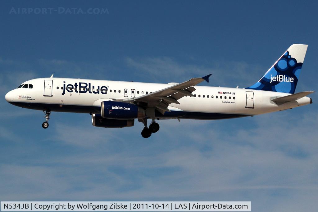 N534JB, 2002 Airbus A320-232 C/N 1705, visitor