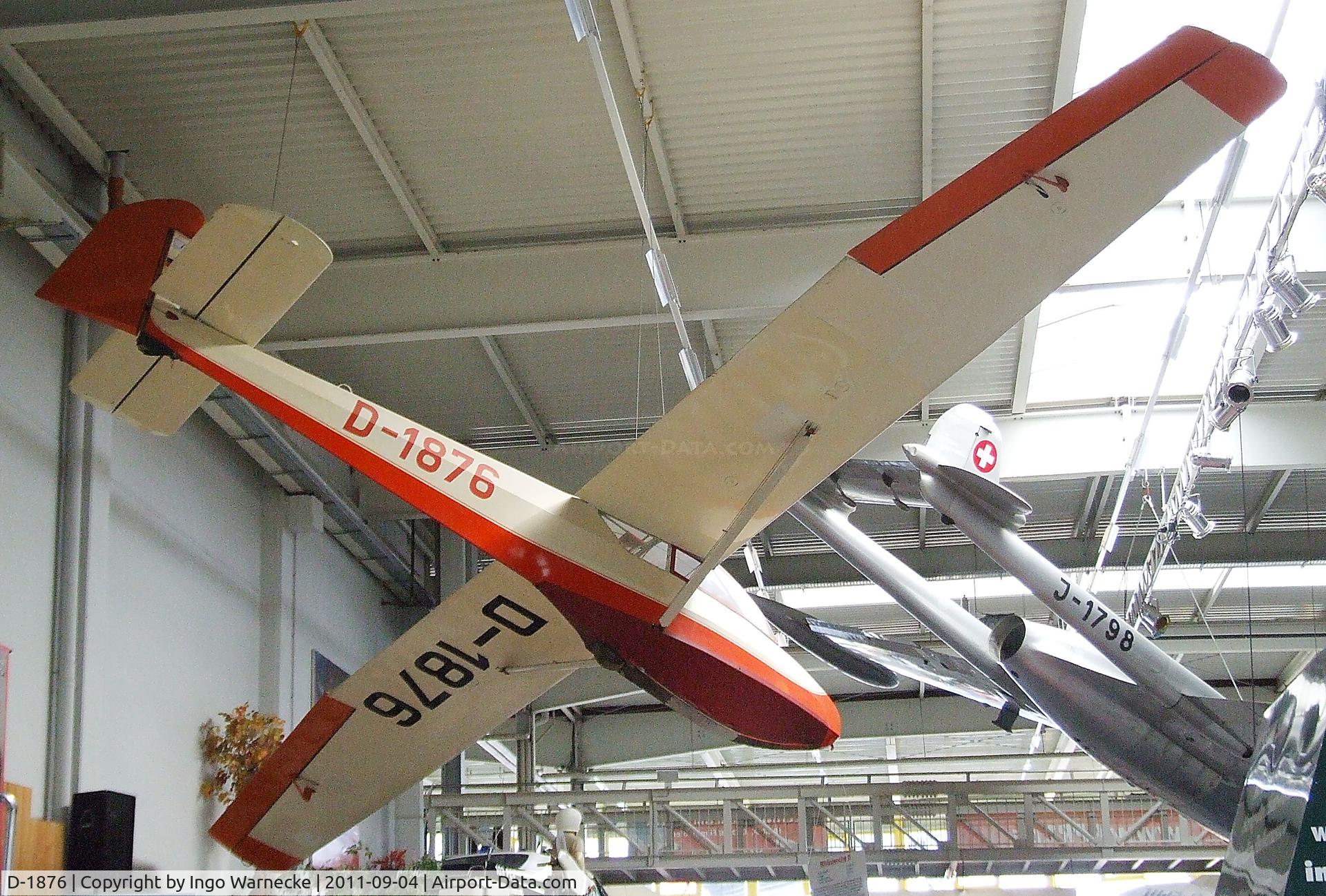 D-1876, Schleicher Ka-4 Rhonlerche II C/N 3036, Schleicher Ka 4 Rhönlerche II at the Auto & Technik Museum, Sinsheim