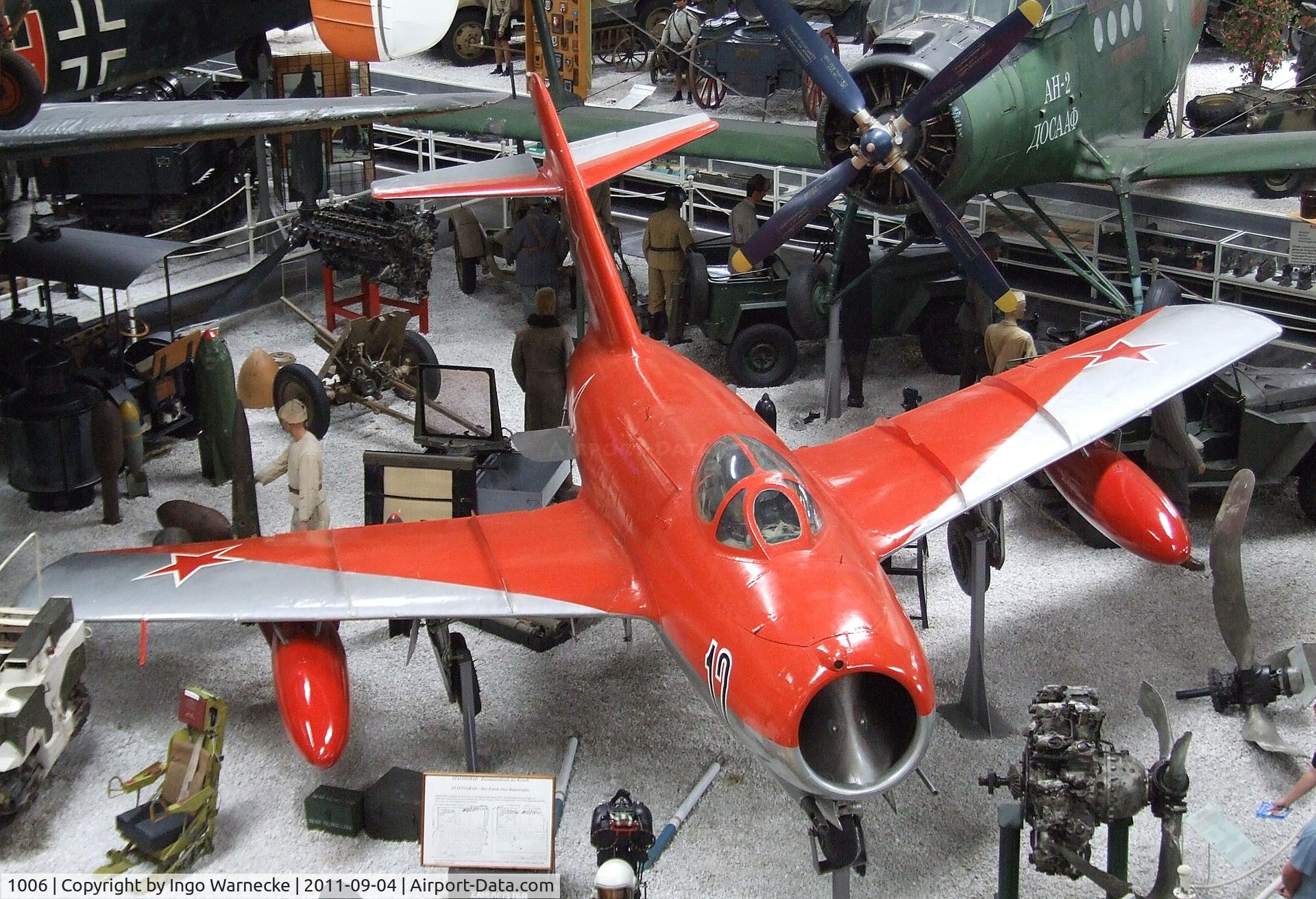 1006, PZL-Mielec Lim-2 (MiG-15bis) C/N 1B01006, Mikoyan i Gurevich MiG-15 FAGOT (WSK PZL Mielec LIM-2) at the Auto & Technik Museum, Sinsheim