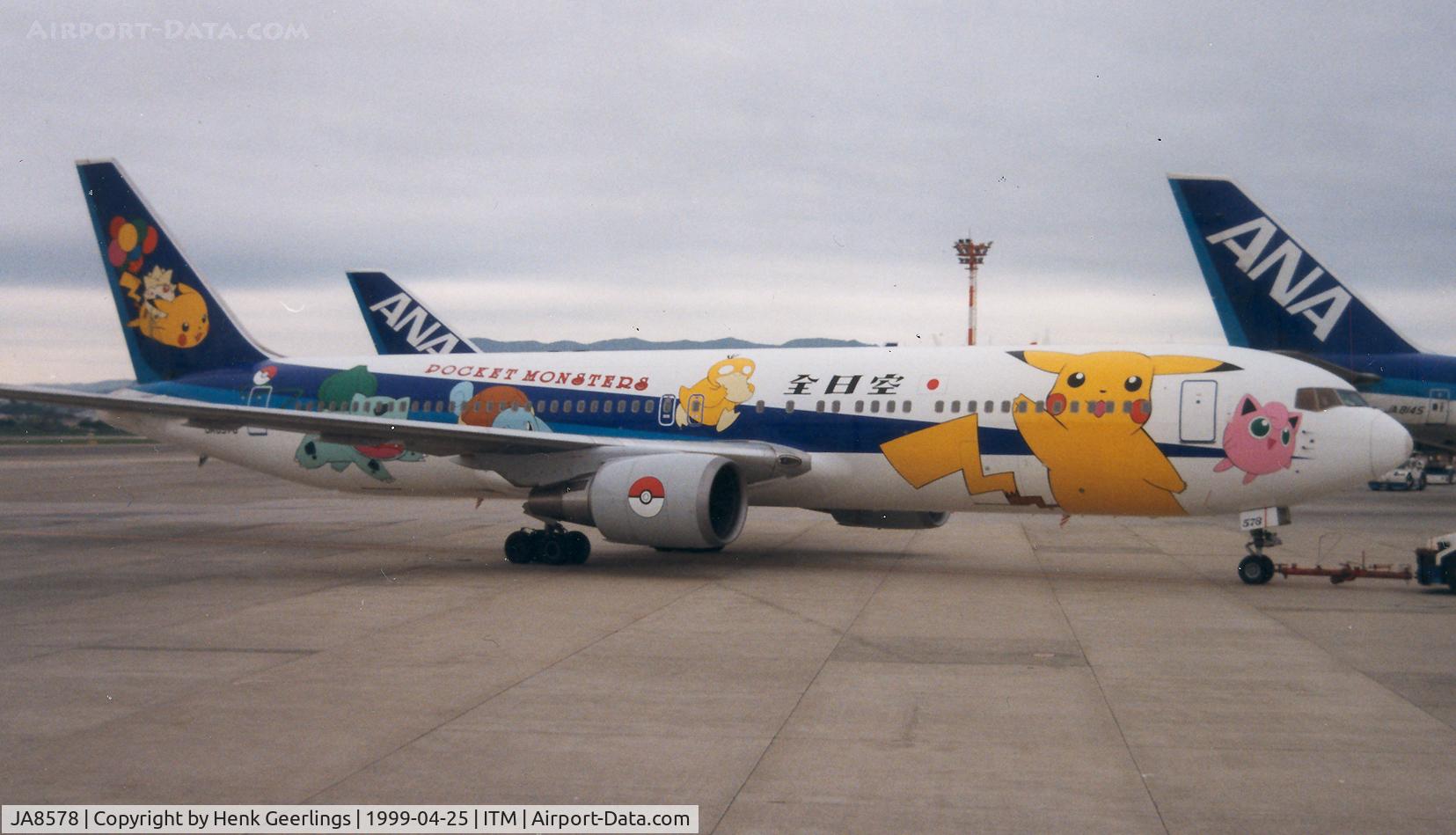 JA8578, 1993 Boeing 767-381 C/N 25658, ANA , spcl cs 