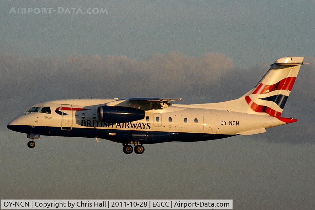 OY-NCN, 2001 Fairchild Dornier 328-310 328JET C/N 3193, British Airways, operated by Sun Air