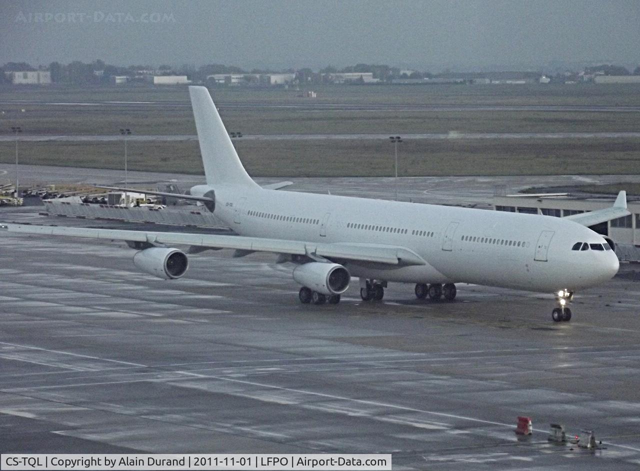 CS-TQL, 1996 Airbus A340-312 C/N 133, On November 1st, Quebec-Lima was contracted by Air Algérie and operated the aftertoon ALG-ORY-ALG as AH1004 and 1005 and normaly undertaken by an A330-200.