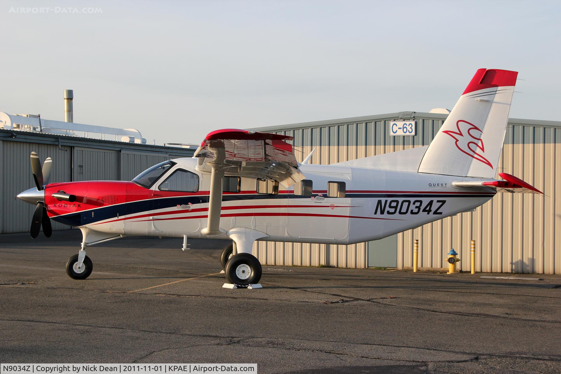 N9034Z, 2011 Quest Kodiak 100 C/N 100-0058, KPAE/PAE