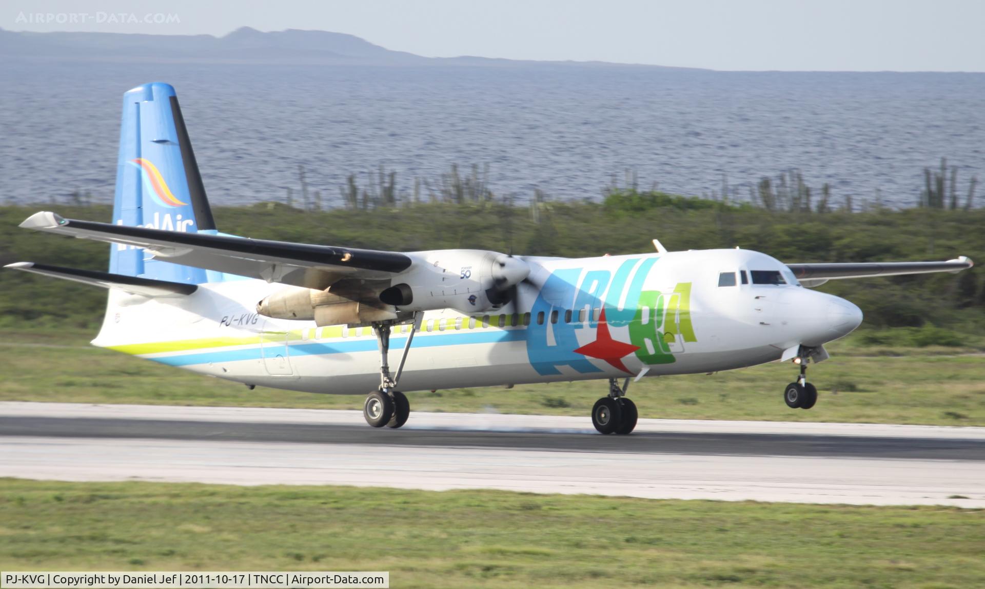PJ-KVG, 1991 Fokker 50 C/N 20211, PJ-KVG at TNCC