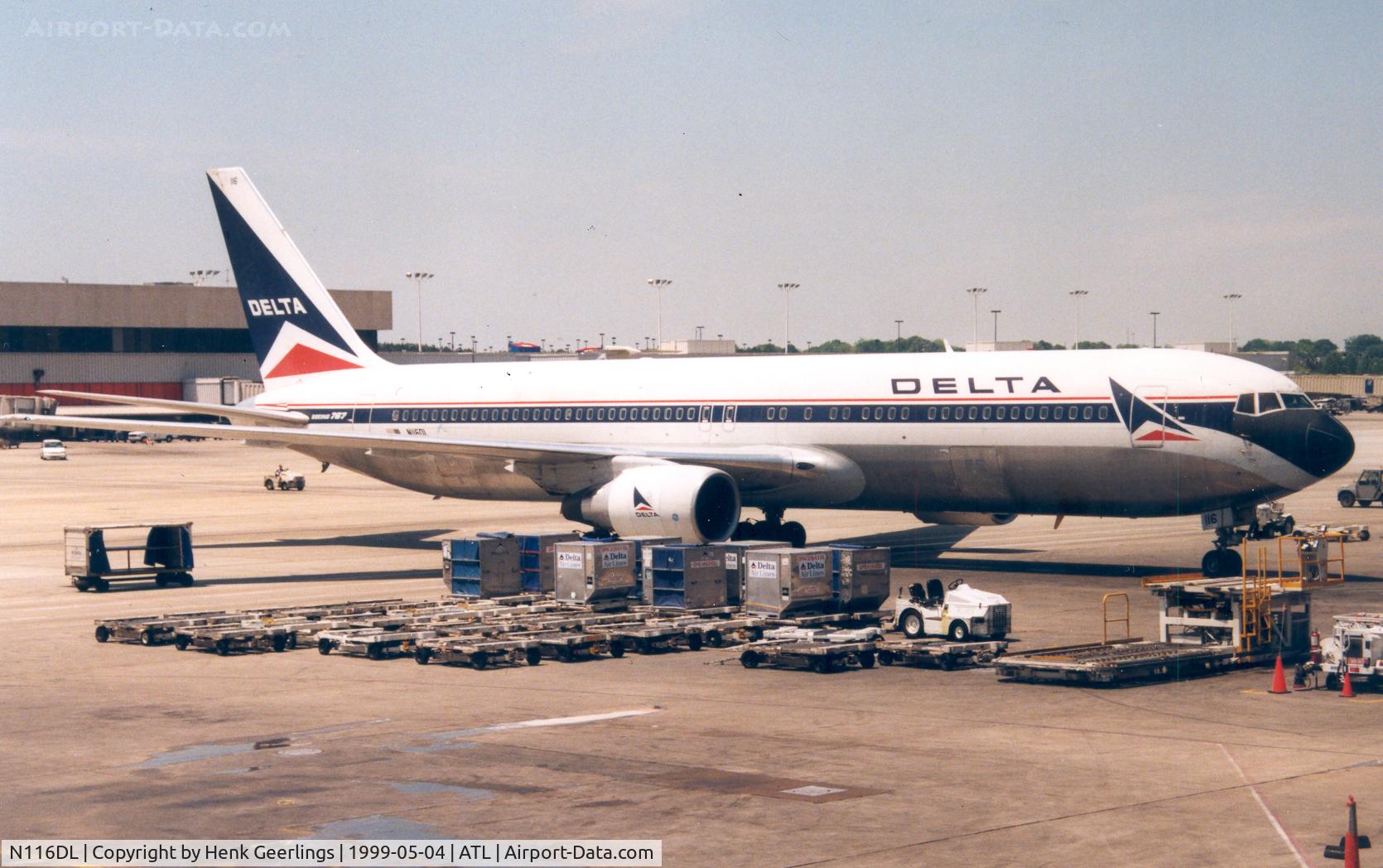 N116DL, 1986 Boeing 767-332 C/N 23275, Delta