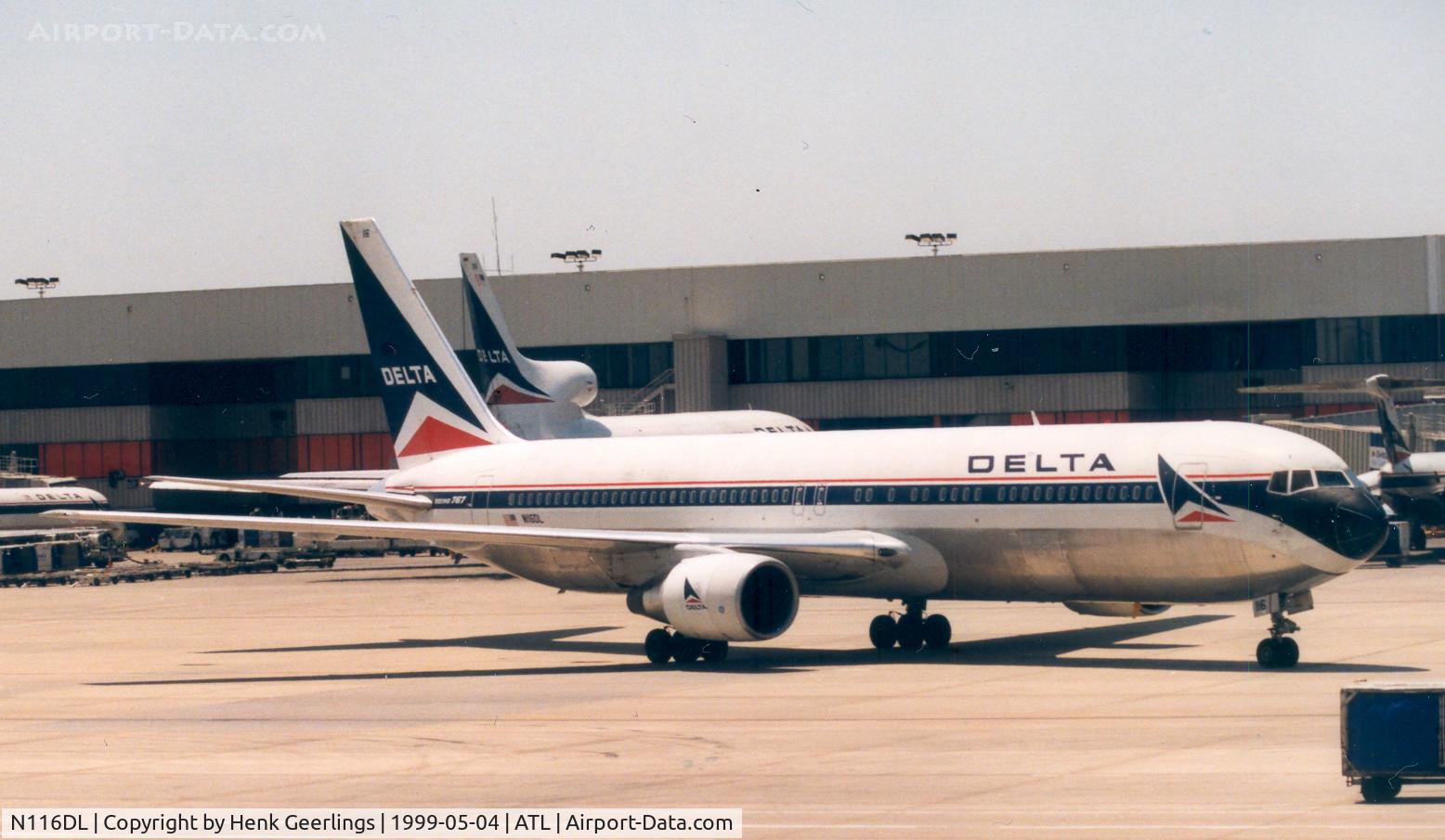 N116DL, 1986 Boeing 767-332 C/N 23275, Delta