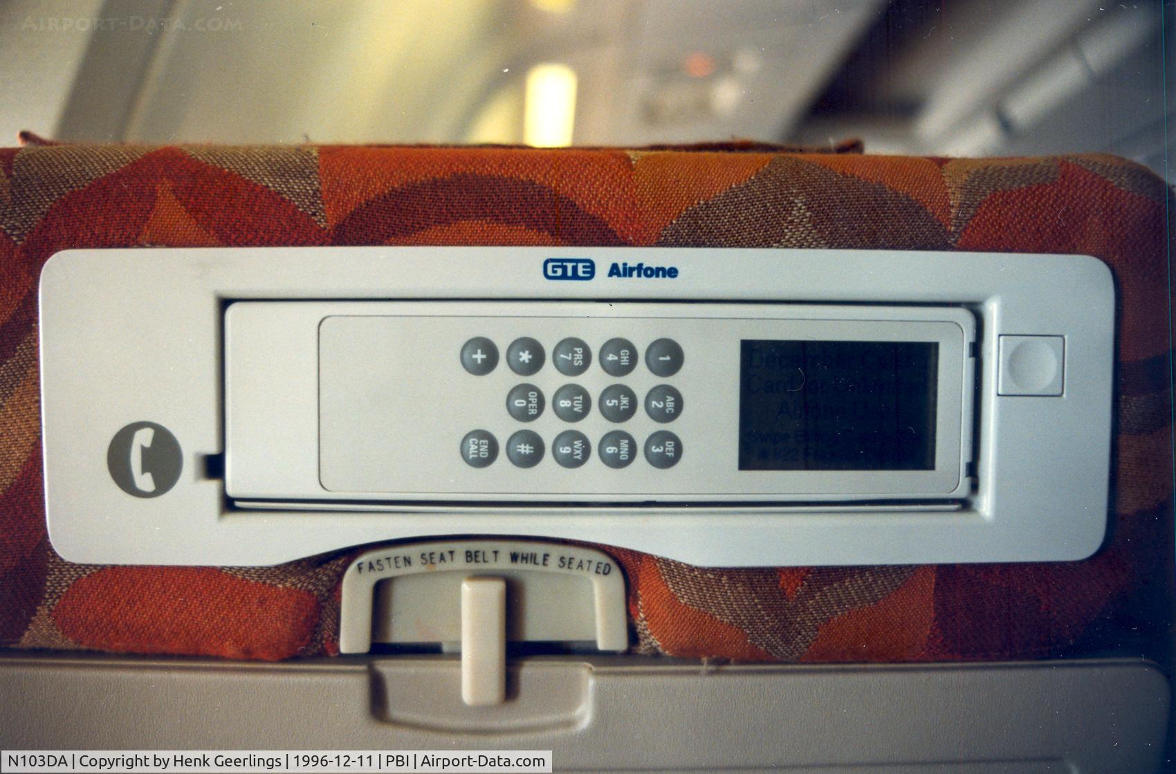 N103DA, 1982 Boeing 767-232 C/N 22215, Delta , o/b phone  