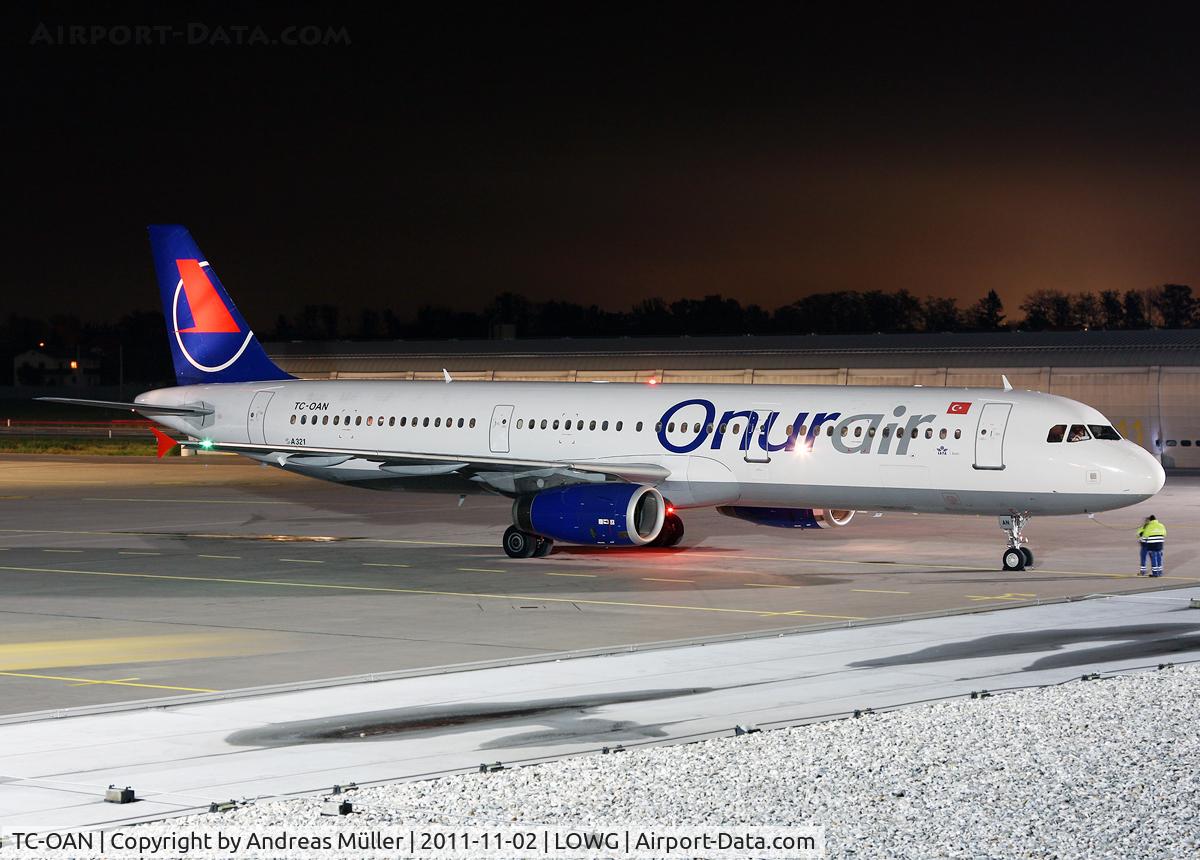 TC-OAN, 2001 Airbus A321-231 C/N 1421, AYT - GRZ - VIE - AYT