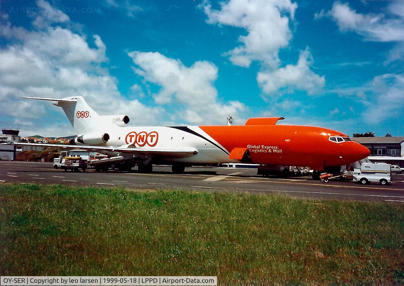 OY-SER, 1973 Boeing 727-232(F) C/N 20639, PDL  Ponta Delgarda 18.5.99
