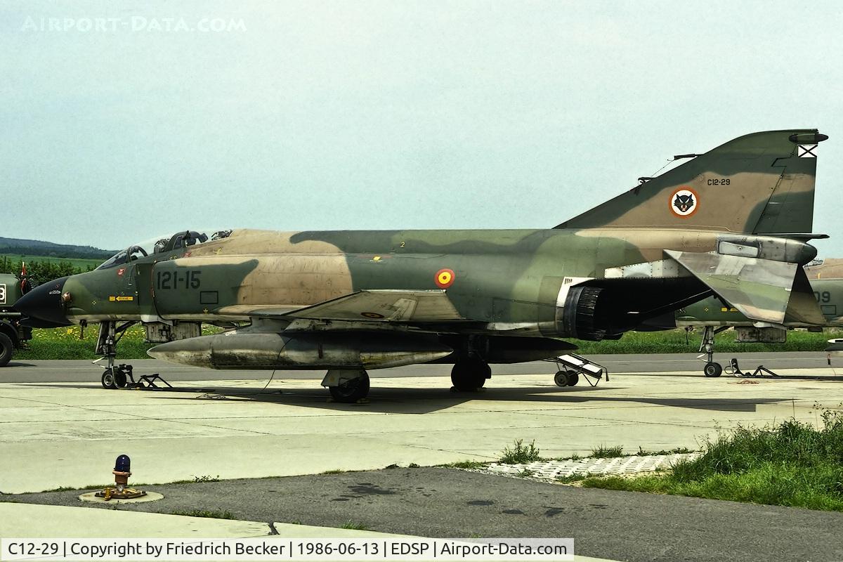 C12-29, 1964 McDonnell F-4C Phantom II C/N 1225, Spanish F-4C during a squadron exchange at EDSP
www.natoflugplatz-pferdsfeld.de