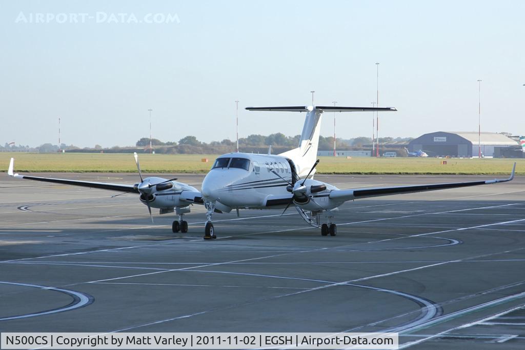 N500CS, 1980 Beech 200 C/N BB-773, Sat on stand at SaxonAir.