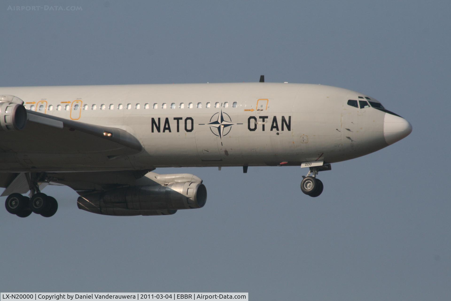 LX-N20000, 1968 Boeing 707-307C(TCA) C/N 20000, Arrival to RWY 02