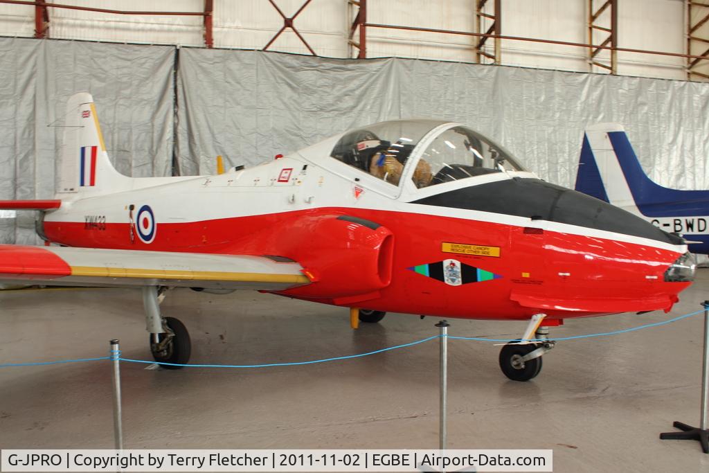 G-JPRO, 1972 BAC 84 Jet Provost T.5A C/N EEP/JP/1055, At Airbase Museum at Coventry Airport